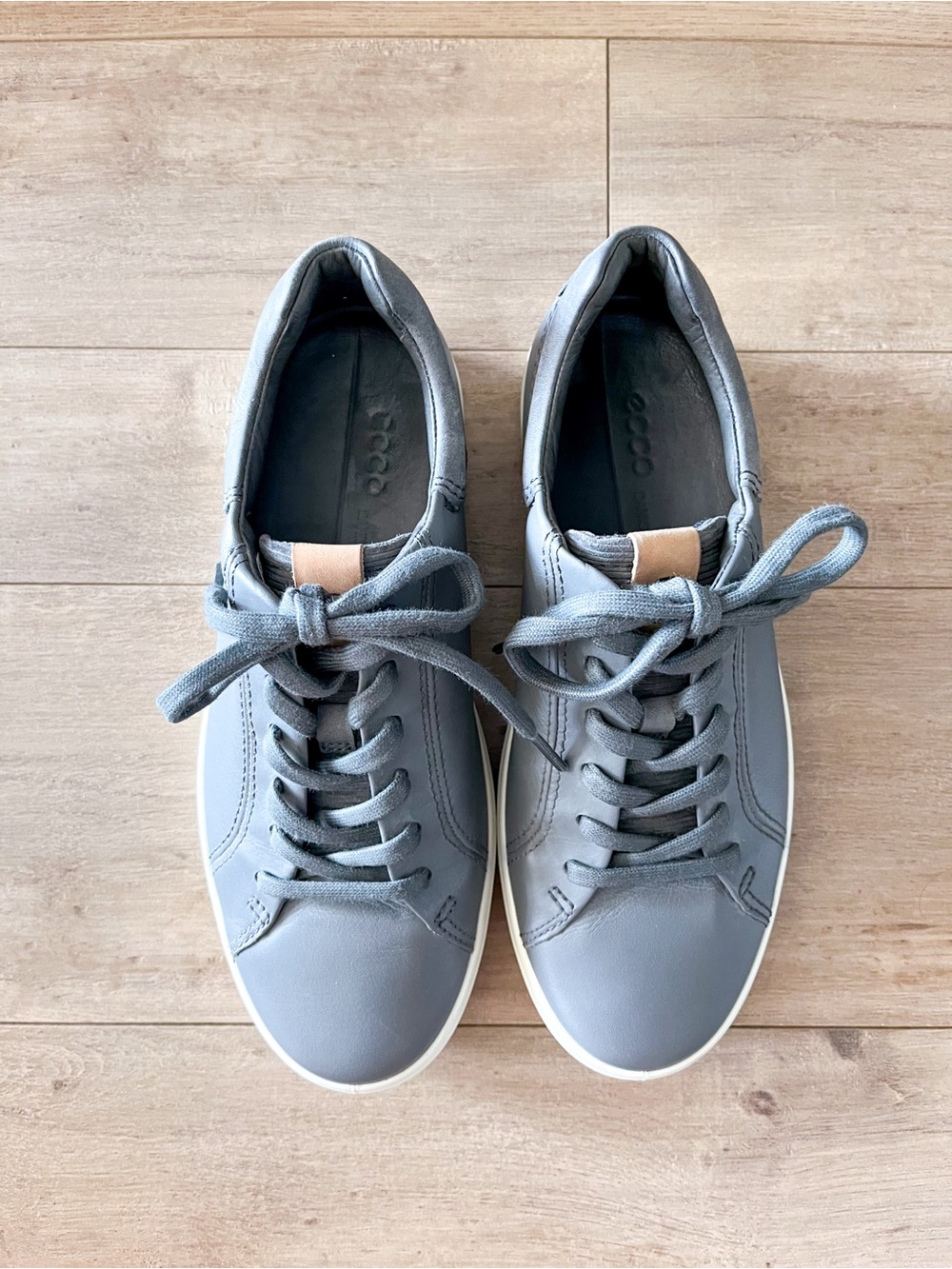 ECCO Men's Soft 7 City Leather Sneakers Titanium US 5 - Picture 3 of 10